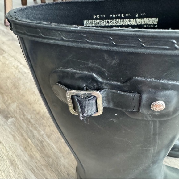 Hunter Original Classic Black Boots - Unisex Kids Boots - Picture 4 of 9